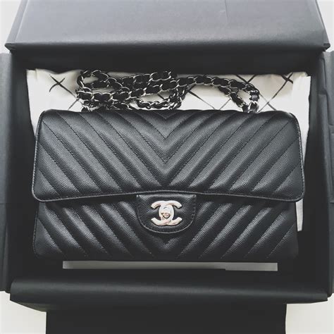 chanel lghw|Chanel Classic M/L Flap in Chevron .